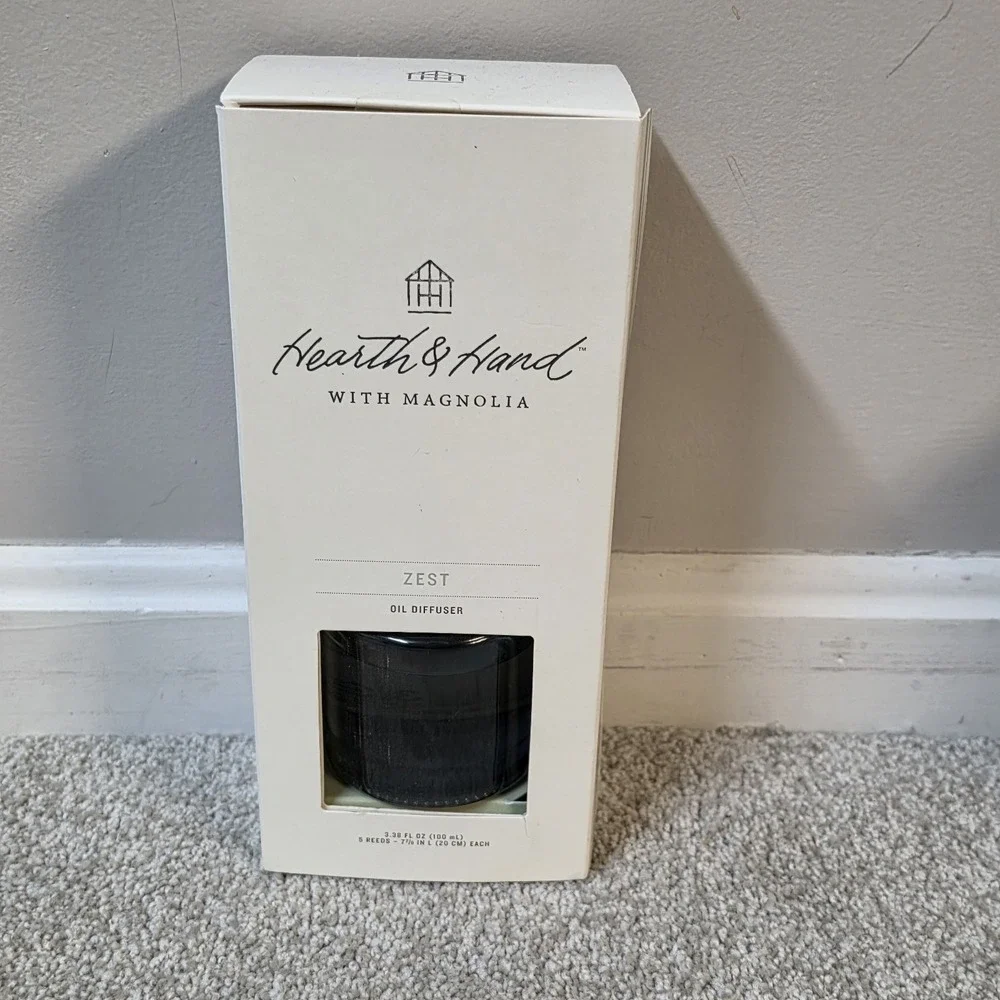 Hearth & Hand With Magnolia Zest Reed Oil Diffuser 3.38 fl oz Target New Boxed